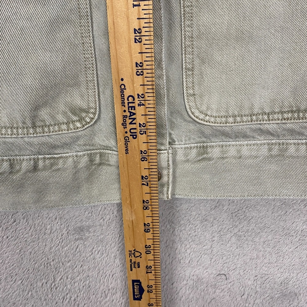 Madewell Jacket Womens Extra Large Green Garment Dyed Denim Patch Pocket Trucker - Picture 2 of 11